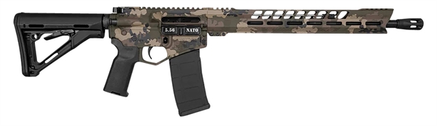 Picture of  Diamondback Db175ak621 Db15  5.56X45mm Nato 30+1 16", Multicam Rec/15" Slim M-Lok V-Rail Handguard, Oem Black Gold Lower, Black Furniture, Magpul Ctr Stock & K2 Grip, Dbsb-Iv Flash Hider
