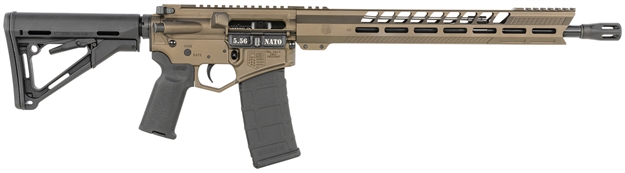 Picture of  Diamondback Db1836k071 Db15  5.56X45mm Nato 16" 30+1 Midnight Bronze Adjustable Magpul Ctr Stock Black Magpul Moe K2 Grip With Black Gold Lower