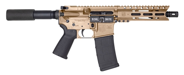 Picture of  Diamondback Db1912k061 Db15 AR Pistol Carbine Length 5.56X45mm Nato 30+1 7" Heavy Barrel W/A2 Flash Hider, 6" M-Lok Handguard, Flat Dark Earth Buffer Tube Foam Pad Stock, Magpul Moe Grip 810035754676