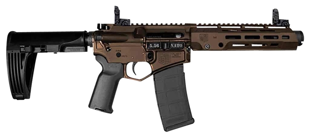 Picture of  Diamondback Db2062k071 Db2064k001  5.56X45mm Nato 30+1 7" Black Nitride Heavy Crmov Barrel, 9" M-Lok Handguards, Burnt Bronze Cerakote Receiver, Buffer Tube, Black Magpul K2+ Grips, NO Brace