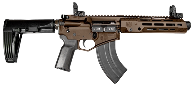 Picture of Diamondback Db2062o071 Db15  7.62X39mm 7" 30+1 Midnight Bronze Black Magpul Moe-K2+ Grip Gearhead Works Tailhook Mod2 Brace Mbus Sights