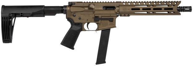 Picture of Diamondback Db9rpmlbb10 Db9r  9Mm Luger 10" 33+1 Burnt Bronze Black Magpul Moe Grip Gearhead Works Tailhook Mod2 Brace