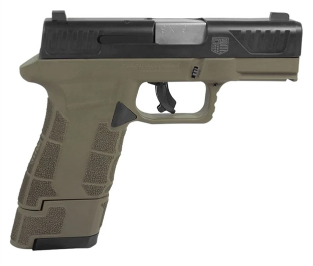 Picture of  Diamondback Db0300p061 Am2  Sub-Compact Frame 9Mm Luger 17+1, 3.50" Stainless Steel Barrel, Black Nitride Serrated Stainless Steel Slide, Flat Dark Earth Polymer Frame W/Picatinny Rail & Polymer Grip