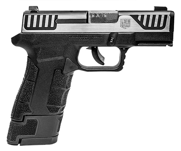 Picture of  Diamondback Db0300p031 Am2  Sub-Compact Frame 9Mm Luger 17+1, 3.50" Stainless Steel Barrel, Serrated Stainless Steel Slide, Black Polymer Frame W/Picatinny Rail & Polymer Grip