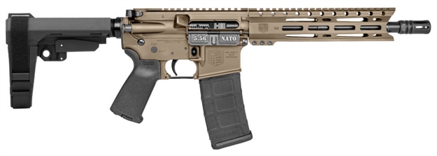 Picture of  Diamondback Db1916k061 Db15  5.56 Nato 30+1 10" Flat Dark Earth Cerakote Heavy Barrel 9" M-Lok Handguard 7075-T6 Aluminum Sba3 Brace Magpul Moe Grip 810035754379