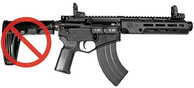 Picture of Diamondback Firearms Db15 7.62 7 M-Lok S Rail Mbus Buffer Tube DB1547PDS7BT