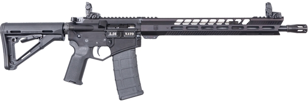 Picture of  Diamondback Db1836k001 Db15  5.56X45mm Nato 16" 30+1 Black Adjustable Magpul Ctr Stock Black Magpul Moe K2 Grip With Black Gold Lower 810035754065