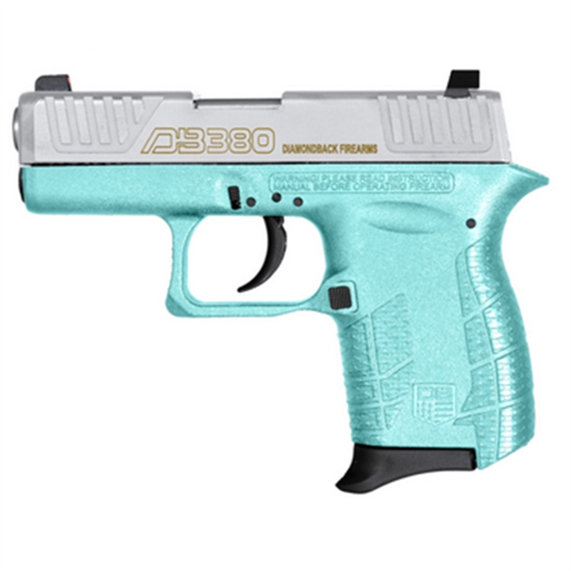 Picture of  Diamondback Db0100e092 Db380 Gen4 Micro-Compact Frame 380 Acp 6+1, 2.80" Stainless Steel Barrel, Nickel Boron Serrated Stainless Steel Slide, Mint Polymer Frame W/Beavertail & Grip