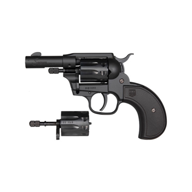 Picture of  Diamondback Db0600a001 Sidekick  22 Lr/22 Mag 9 Shot 3" Black Cerakote Steel Barrel & Cylinder, Zinc Alloy Frame, Black Birdshead Polymer Grip, Hammer Safety, Exposed Hammer 810035755086