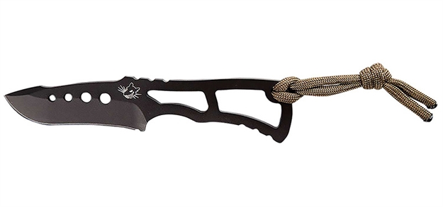 Picture of  Southern Grind Sg04030100 Vermin  Fixed Drop Point Plain Black S35vn SS Blade, Includes Lanyard/Sheath 814660020700