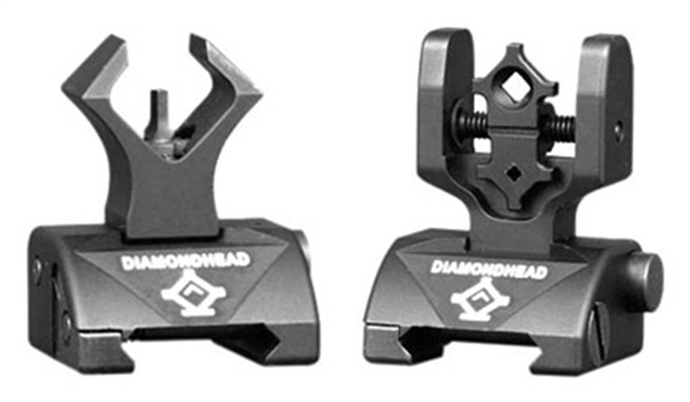 Picture of Diamondhead Usa Micro-D Sight Set Front & Rear Flip-Up Black