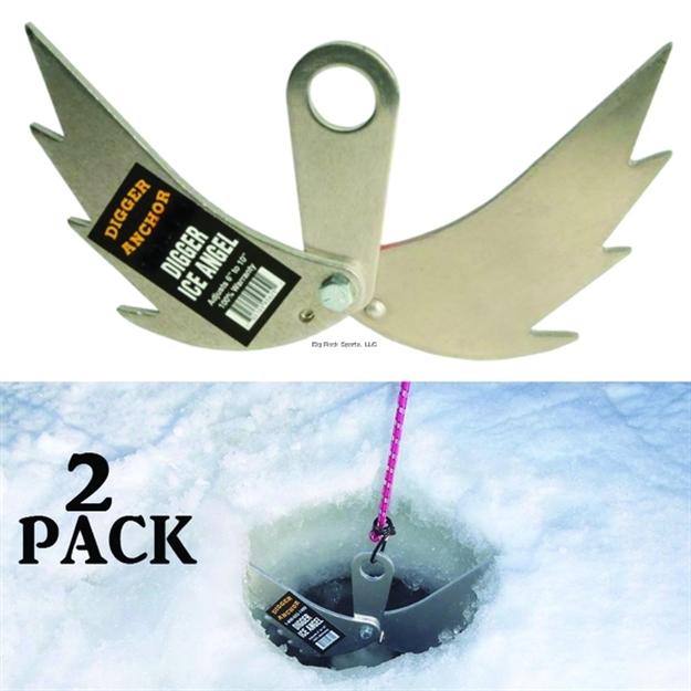 Picture of Digger Ice Angels (Pair) Dry Hole Ice Anchor