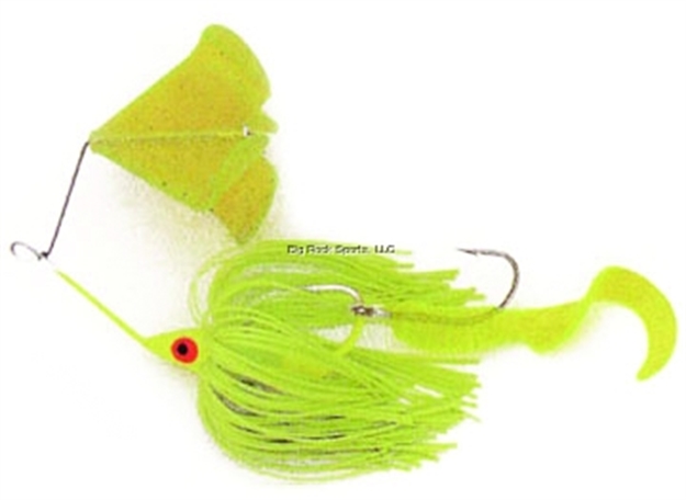 Picture of Dixie Dancer Lures Spinnerbait, 3/8 Oz, Tandem Indiana Blades, Chartreuse