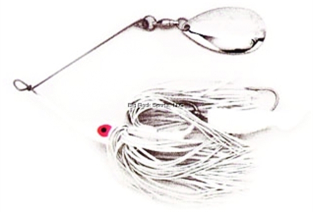 Picture of Dixie Dancer Lures Spinnerbait, 3/8 Oz, Tandem Indiana Blades, White