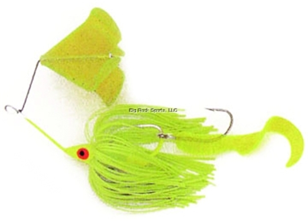 Picture of Dixie Dancer Lures Spinnerbait, 3/8 Oz, Tandem Willow Blades, Chartreuse