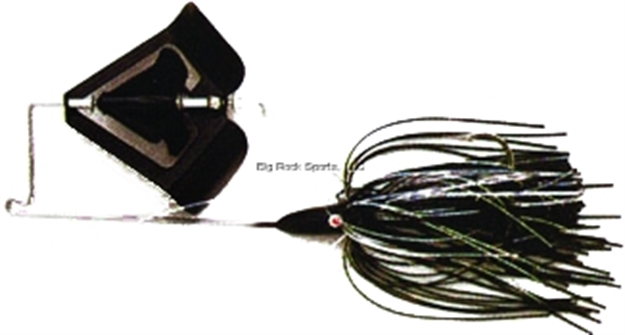 Picture of Dixie Dancer Lures X-2 Buzz Bait, 3/8 Oz, Black/Holographic Tinsel