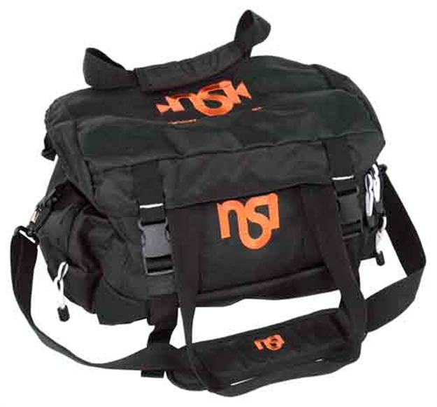 Picture of Dkg Trading Trading Range Bag With Nsi Orange Logo Black Nylon