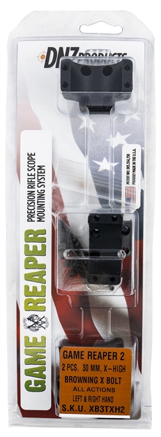 Picture of  Dnz Xb3txh2 Game Reaper 2 Scope Mount/Ring Combo Matte Black 30Mm Browning X Bolt