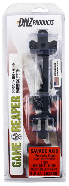 Picture of Dnz Products Llc Game Reaper Integral 1-Pc Sav Axis/Edge High 8-40 Black L52200