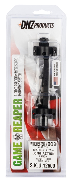 Picture of  Dnz 12600 Game Reaper-Winchester Scope Mount/Ring Combo Matte Black 1" 879956000620