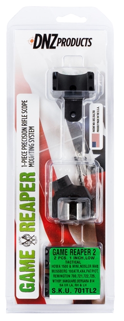 Picture of  Dnz 701Tl2 Game Reaper 2 Scope Mount/Ring Combo Matte Black 1" Howa