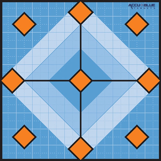 Picture of DO All Traps Paper Target Accu Blue Diamond 10"X10" 10Pk