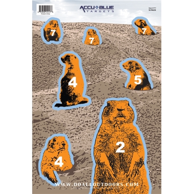 Picture of DO All Traps Paper Target Accu Blue Praire Dog Town 12"X18" 10Pk
