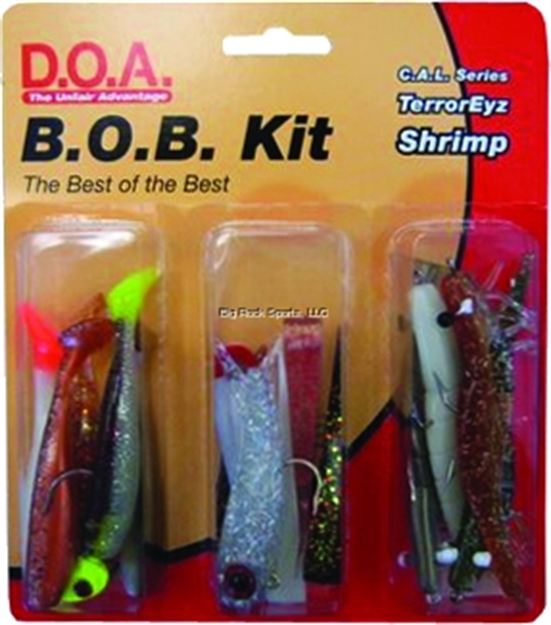 Picture of Doa B.O.B Kit, 4/3" Shrimp, 5 Shad Tails, 6/Terroreyz
