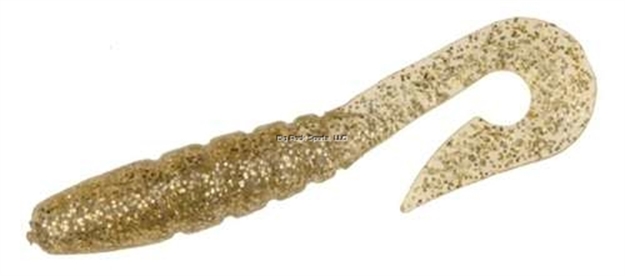 Picture of Doa C.A.L. Curl Tail Grub, 3", Gold Glitter, 12/Pack