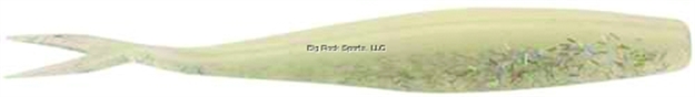 Picture of Doa C.A.L. Jerk Bait, 4", Glow/Holographic Flake Belly, 12/Pack