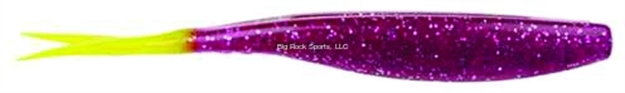 Picture of Doa C.A.L. Jerk Bait, 4", Purple/Chartreuse Tail, 12/Pack