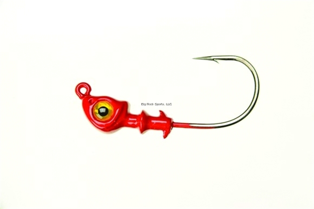 Picture of Doa C.A.L. Jig Head, 1/2 Oz, Red/Gold Eye, 3/Pack