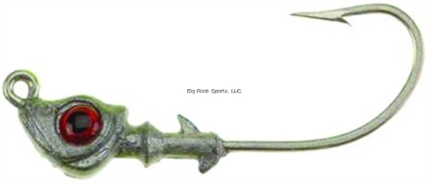 Picture of Doa C.A.L. Jig Head, 1/4 Oz, Red/Gold Eye, 3/Pack 93424