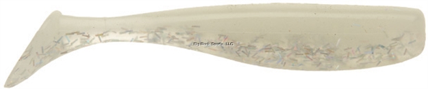 Picture of Doa C.A.L. Shad Tail, 3", Glow/Holographic Flake Belly, 12/Pack