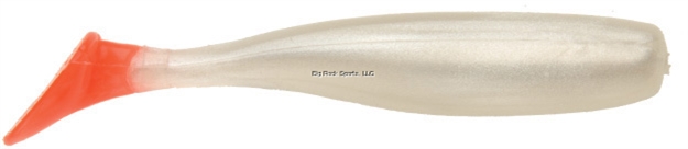 Picture of Doa C.A.L. Shad Tail, 3", Pearl/Firetail, 12/Pack