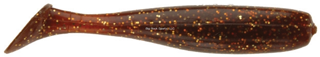 Picture of Doa C.A.L. Shad Tail, 3", Rootbeer/Gold Glitter, 12/Pack