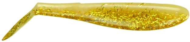 Picture of Doa C.A.L. Shad Tail, 4", 1/2 Oz, Glow/Gold Rush Belly, 6/Pack