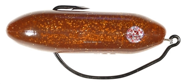 Picture of Doa Pt-7 Weedless Topwater Soft Bait, 3", 5/8 Oz,  - 2Pk  Rootbeer/Gold Glitter