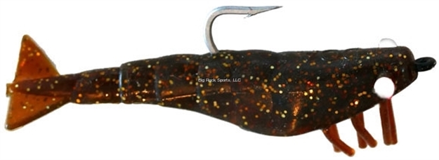 Picture of Doa Shrimp Lure, 2.75", 3 Pack - Rootbeer/Gold Glitter