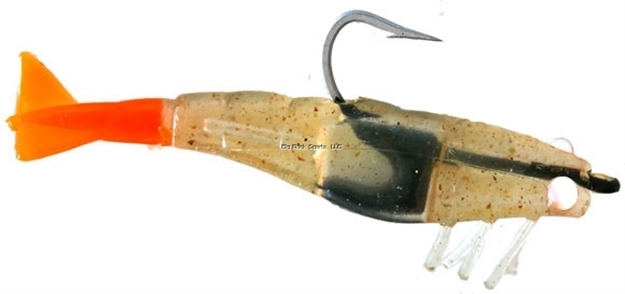 Picture of Doa Shrimp Lure, 2.75", 6 Pack - Near Clear/Fire Tail