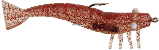 Picture of Doa Shrimp Lure, 3", 1/4 Oz, Clear Red Glitter, 3/Pack