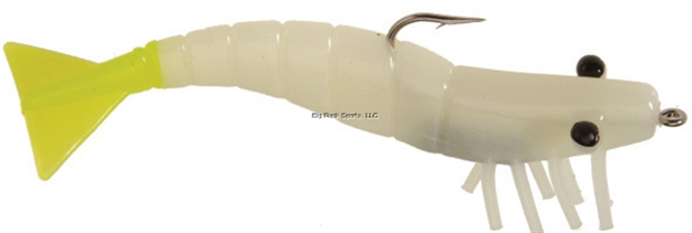 Picture of Doa Shrimp Lure, 3", 1/4 Oz, Glow/Chartreuse Tail, 3/Pack