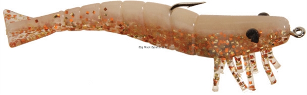 Picture of Doa Shrimp Lure, 3", 1/4 Oz, Glow/Copper Crush Belly, 3/Pack