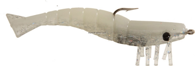 Picture of Doa Shrimp Lure, 3", 1/4 Oz, Glow/Holographic Flake Belly, 3/Pack