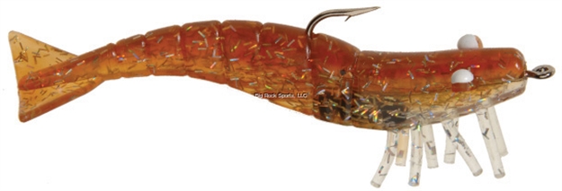 Picture of Doa Shrimp Lure, 3", 1/4 Oz, Rootbeer/Clear/Holographic, 3/Pack