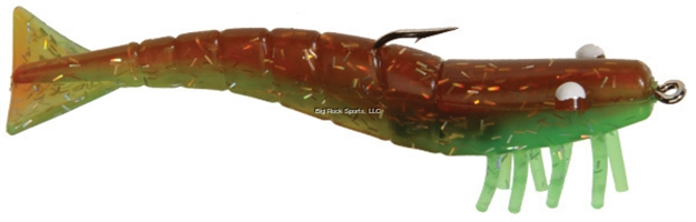 Picture of Doa Shrimp Lure, 3", 1/4 Oz, Rootbeer/Green/Holographic, 3/Pack