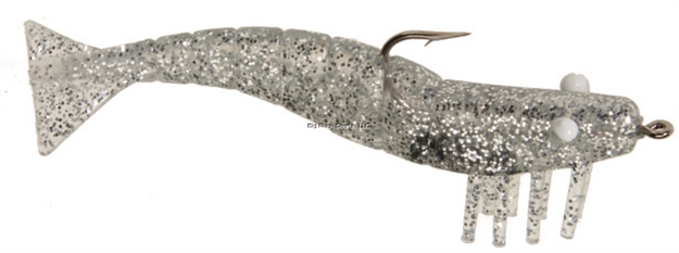 Picture of Doa Shrimp Lure, 3", 1/4 Oz, Silver Glitter, 3/Pack