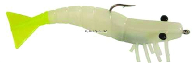 Picture of Doa Shrimp Lure, 4", 1/2 Oz, Glow/Chartreuse Tail, 3/Pack