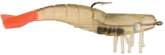 Picture of Doa Shrimp Lure, 4", 1/2 Oz, Near Clear/Firetail, 3/Pack