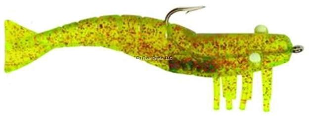 Picture of Doa Shrimp Lure, 4", 1/2 Oz, Red Glitter/Chartreuse, 3/Pack